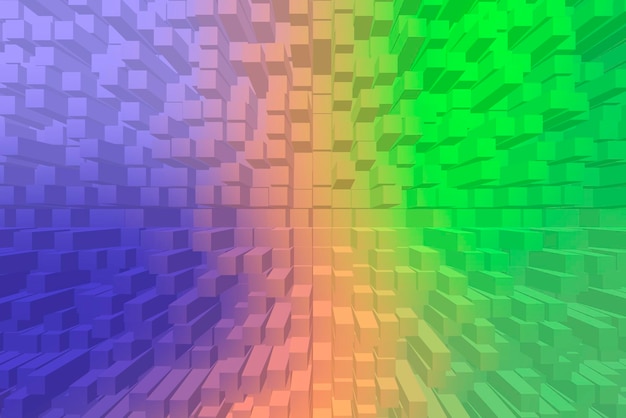Vivid abstract background - cubes Free Photo