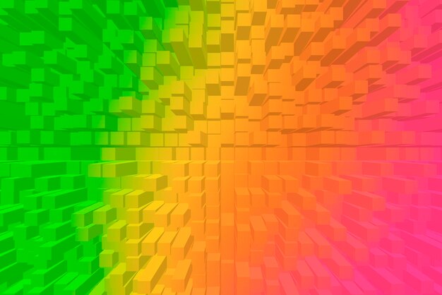 Vivid abstract background - Cubes