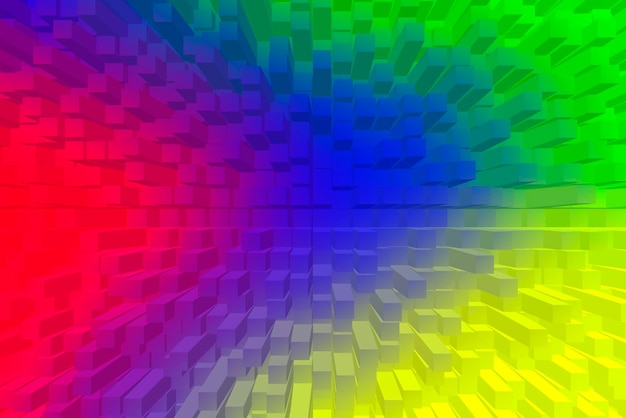 Free photo vivid abstract background - cubes