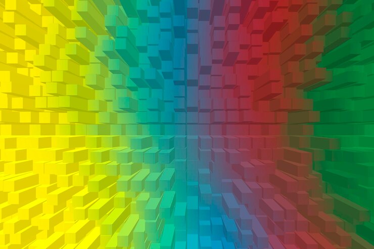Free Photo vivid abstract background - cubes