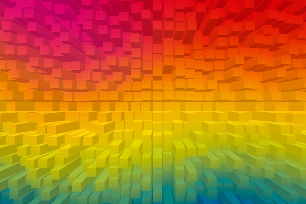 Vivid abstract background - Cubes