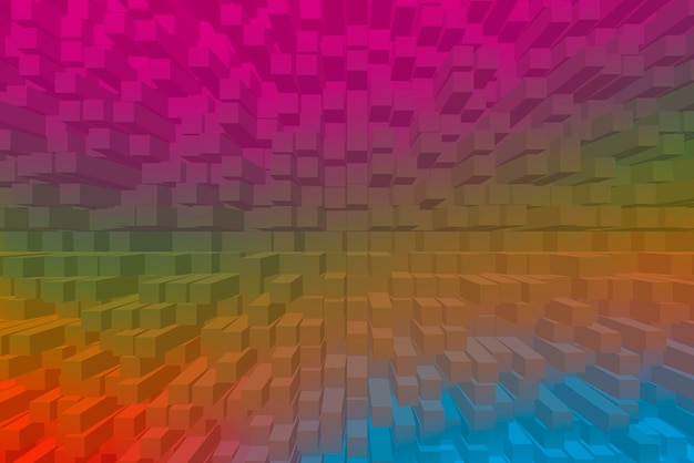 Vivid abstract background - Cubes