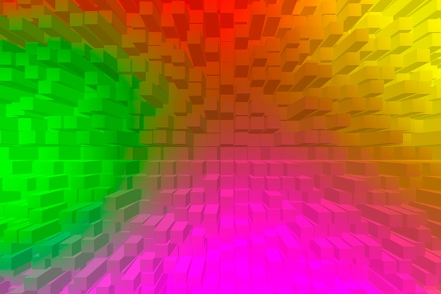 Free photo vivid abstract background - cubes