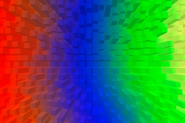 Vivid abstract background - Cubes