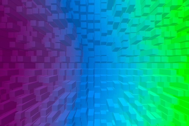 Vivid abstract background - cubes