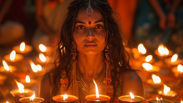 Foto gratuita i colori vivaci della festa di navratri