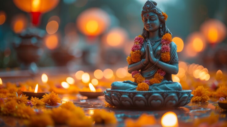 Free Photo vivid colors of navratri celebration festival