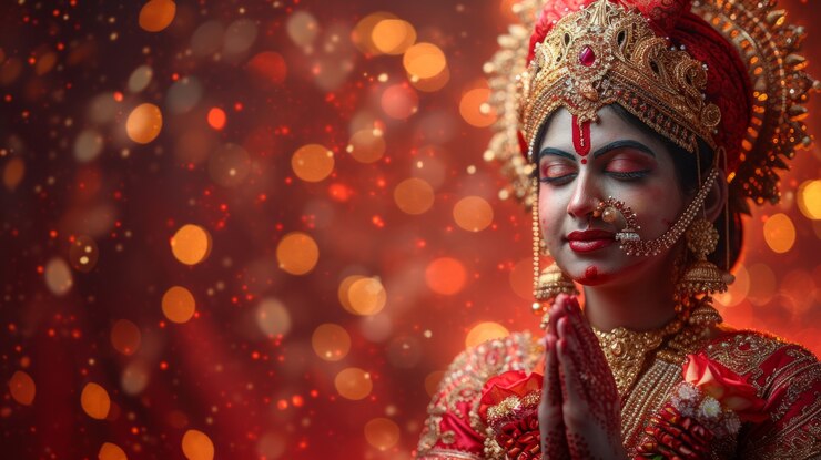 Free Photo vivid colors of navratri celebration festival