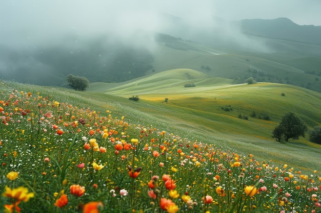 Foto gratuita piante dai colori vivaci nell'ambiente naturale