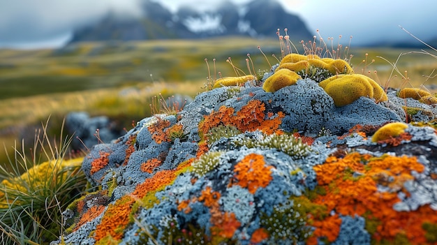 Foto gratuita piante dai colori vivaci nell'ambiente naturale