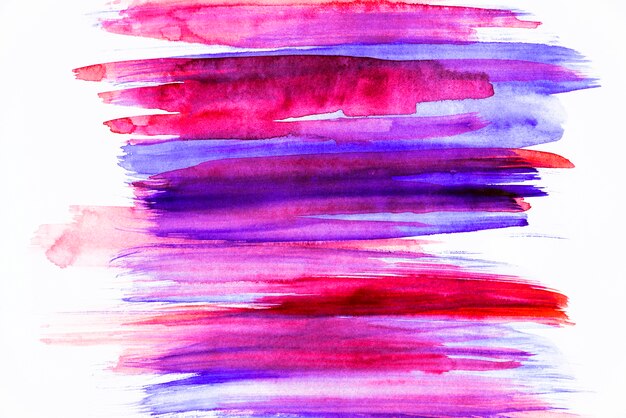 Vivid watercolor brush stroke on white background