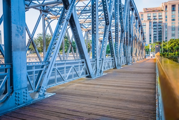 the Waibaidu bridge in Shanghai