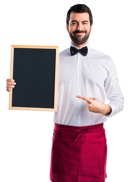 waiter adult happy tie board