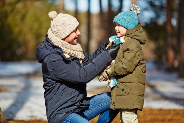 Walk with son