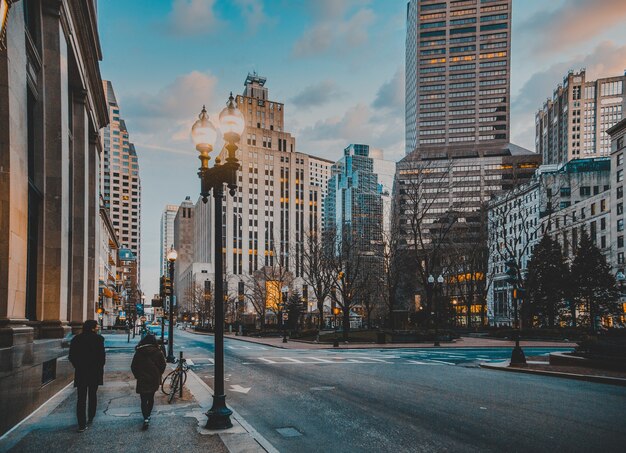 Walking on the street