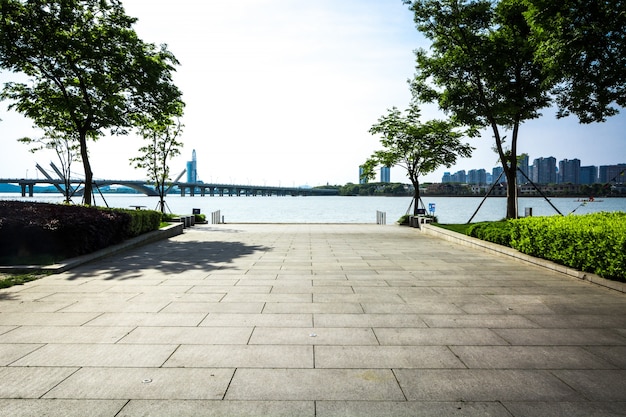 walkway in garden at bangkok,Thailand