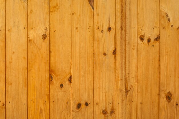 Wall lined with wooden boards