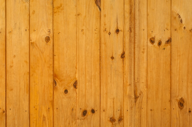 Wall lined with wooden boards
