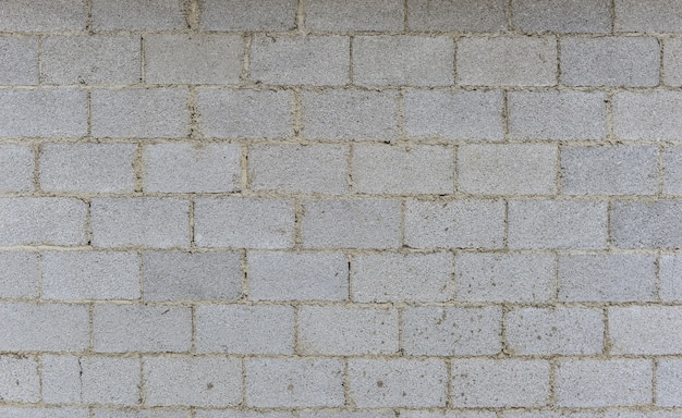 Wall made of grey bricks