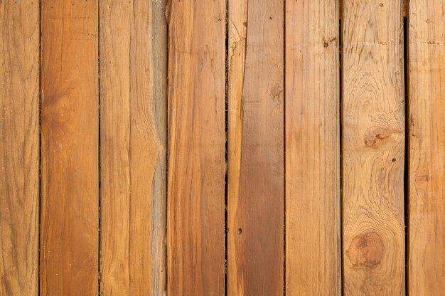 Wall made of planks