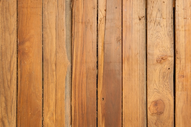 Wall made of planks