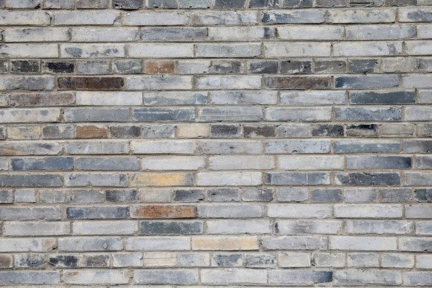 Wall texture of gray bricks