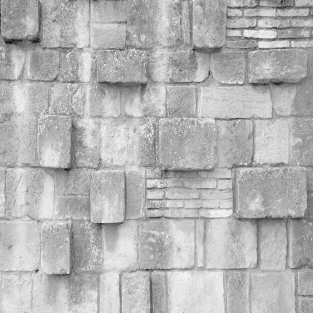 Wall with brick blocks 