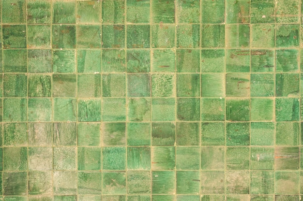 Wall with green squares