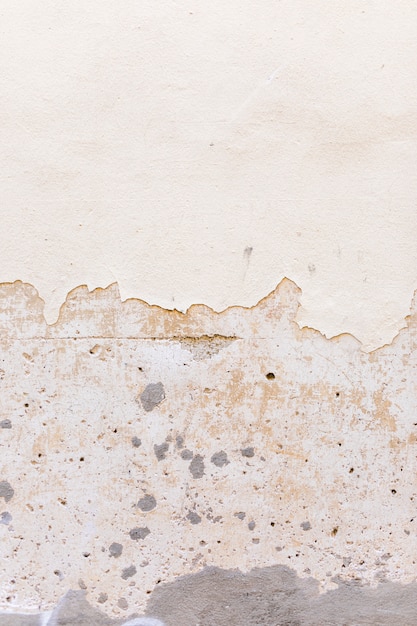 Wall with peeling and stains