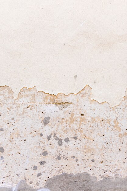 Wall with peeling and stains