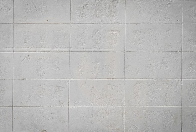 Wall with white tiles