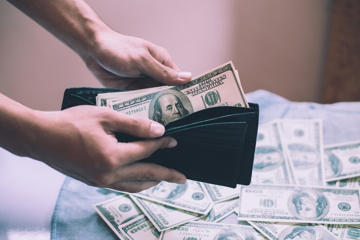 無料Photo 財布を購入する借金を支払う