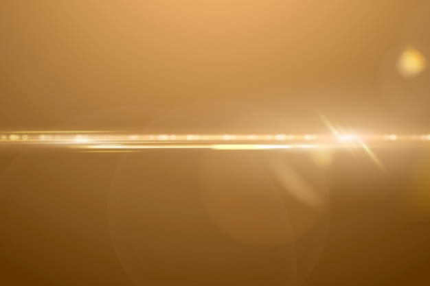 Warm anamorphic lens flare background