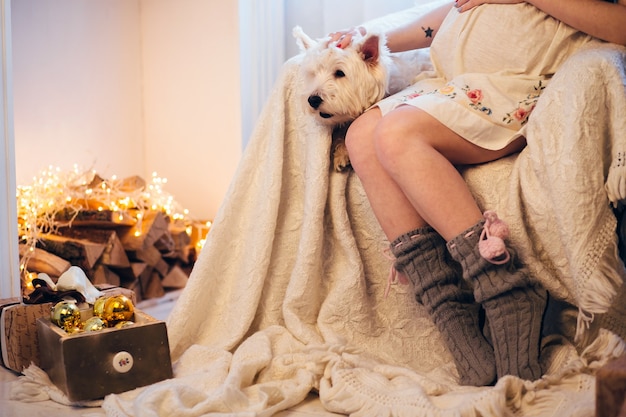 Warming and relaxing near fireplace.