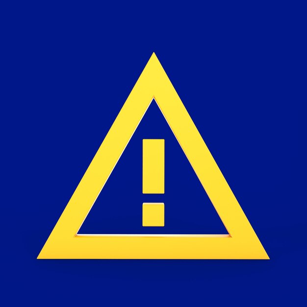 Warning Sign Front Side