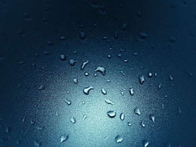 Water droplets pattern on clear glass