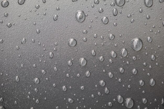 Water drops on black blackground .