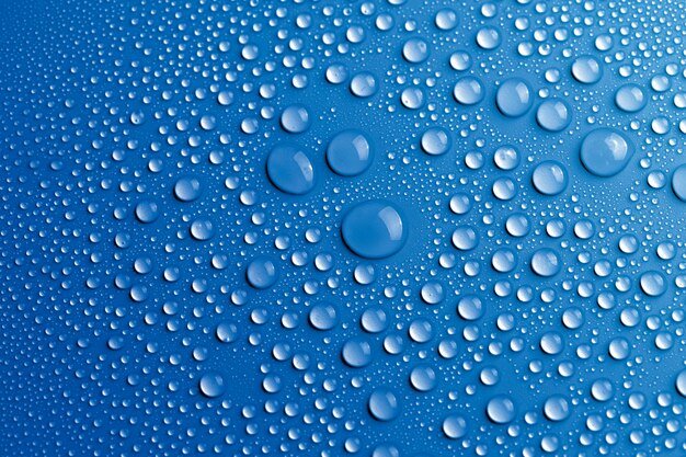 Капли воды текстуры фона, синий дизайн