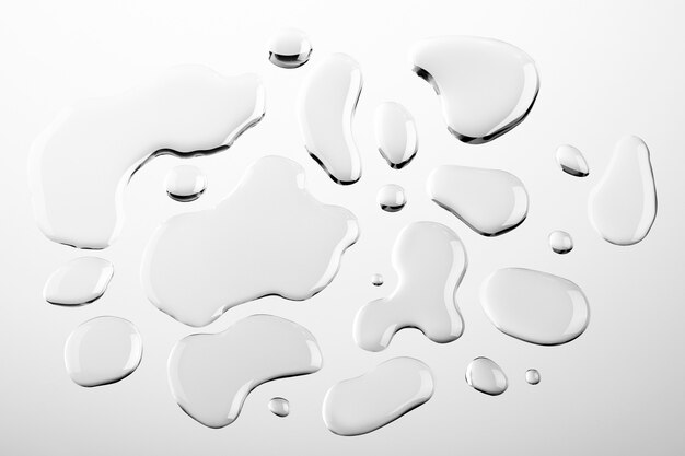 water drops texture background, white design