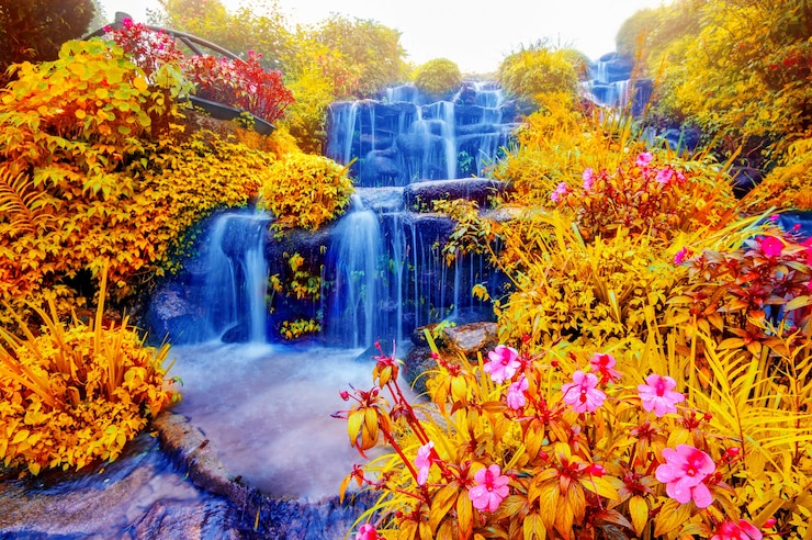 Free Photo water fall.