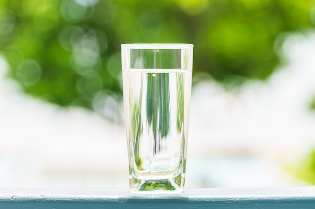 Free photo water glass