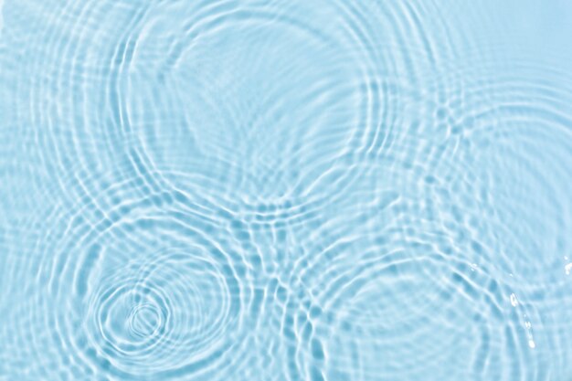 水の波紋テクスチャ背景、青いデザイン