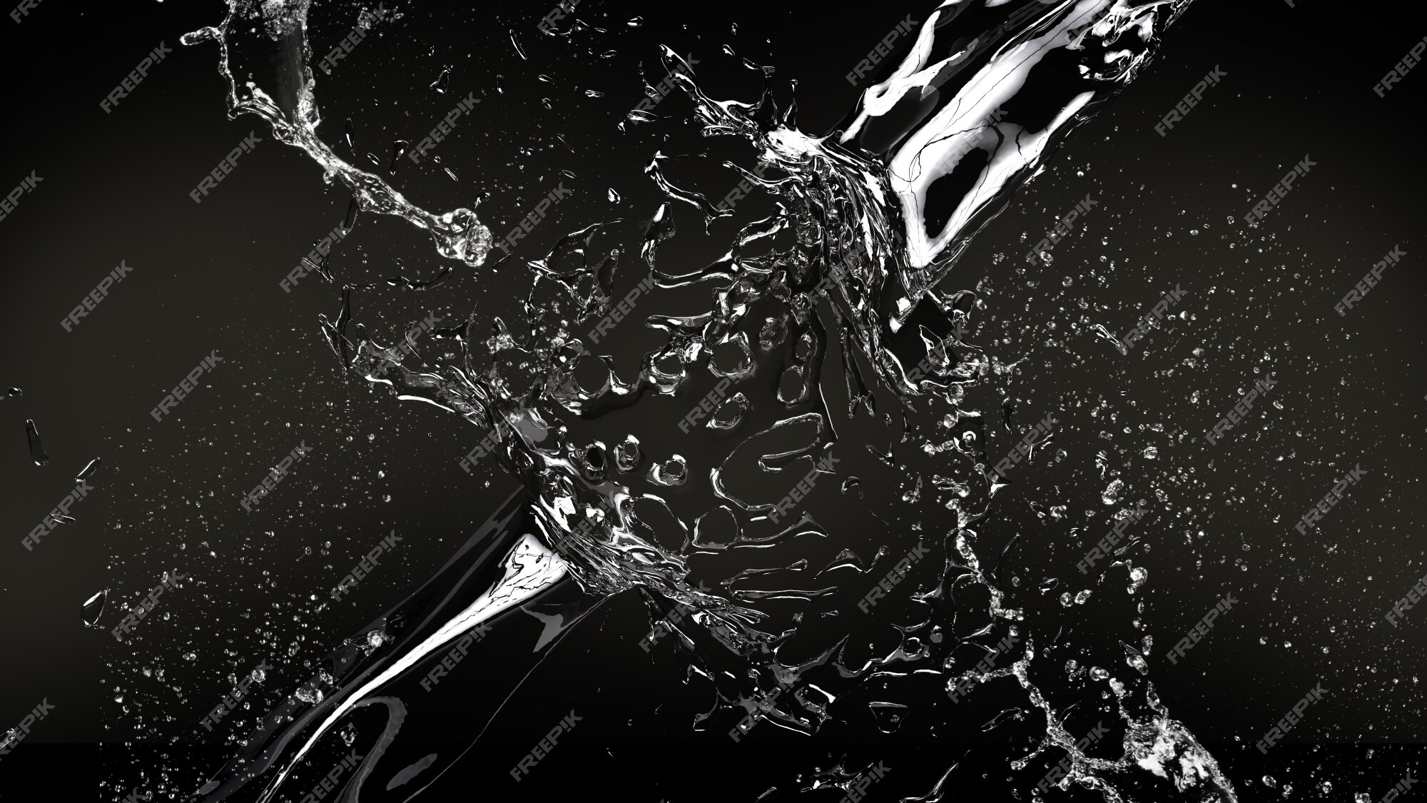 Black Water Splash Images - Free Download on Freepik