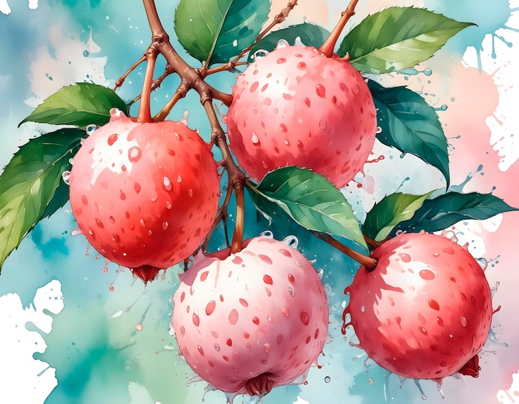 無料Photo 水彩画の果物の種類