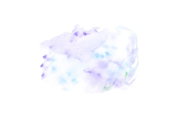 Watercolor blot on white paper