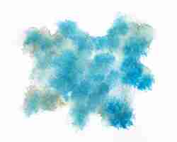 Free photo watercolor blue cloud shape