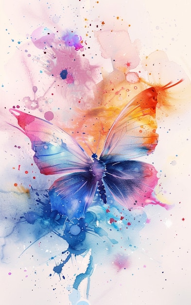 Иллюстрация акварели бабочки