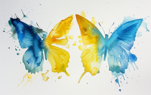 Free photo watercolor butterfly illustration