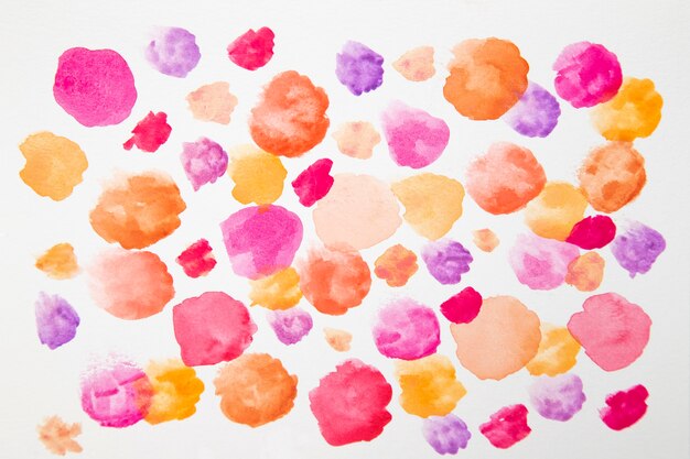 Watercolor elements design close up