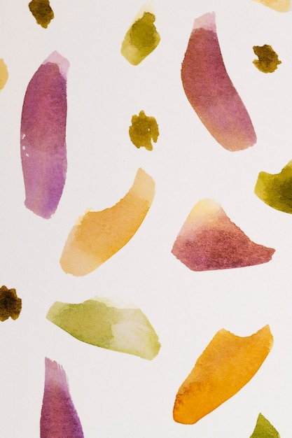 Watercolor elements design close up